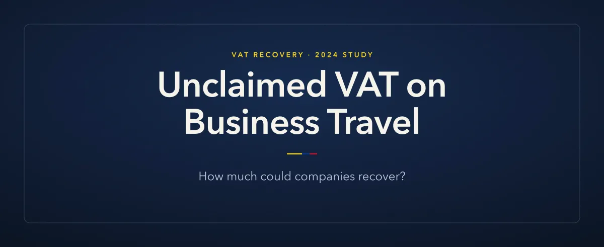 Unclaimed VAT on Business Travel: how much could companies recover? A 2024 study by Coromandel SAS