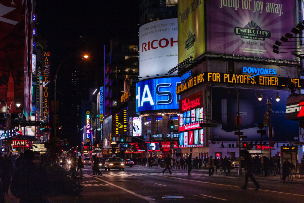 New York City, USA - Walking Down 42nd Street Near Time Square. © Mano Chandra Dhas | www.fotoventura.co